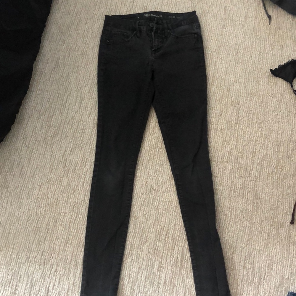 Black Calvin Klein jeans